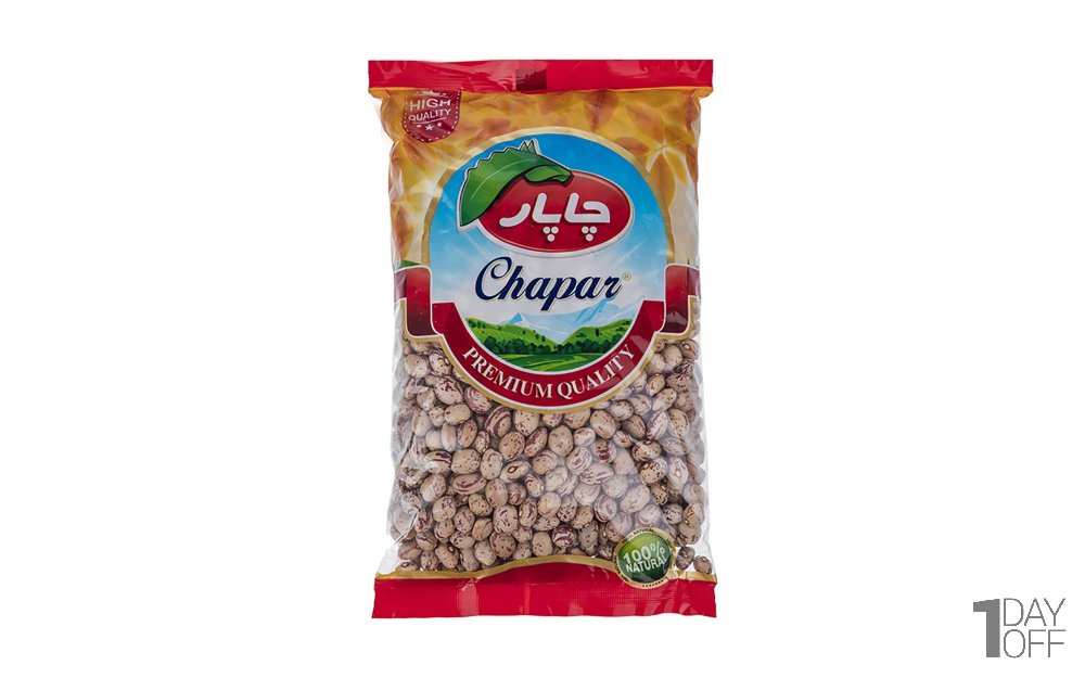 لوبیا چیتی چاپار مقدار 900 گرم