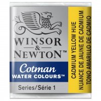 قرص آبرنگ وینزور (Winsor) سری Cotman رنگ CAD YELLOW HUE