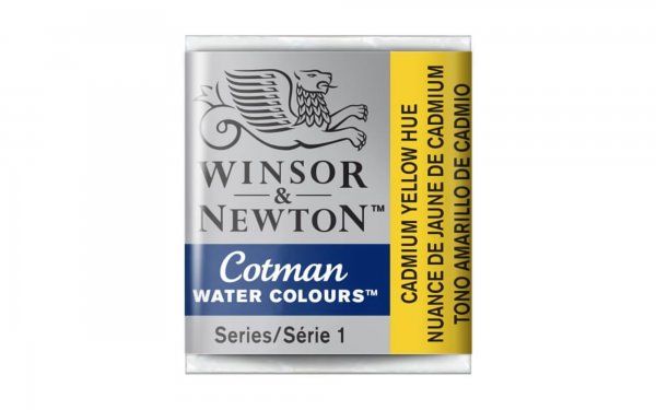 قرص آبرنگ وینزور (Winsor) سری Cotman رنگ CAD YELLOW HUE