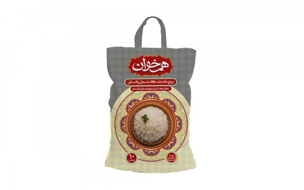 برنج دانه بلند پاکستانی هم خوان مقدار 10 کیلوگرم