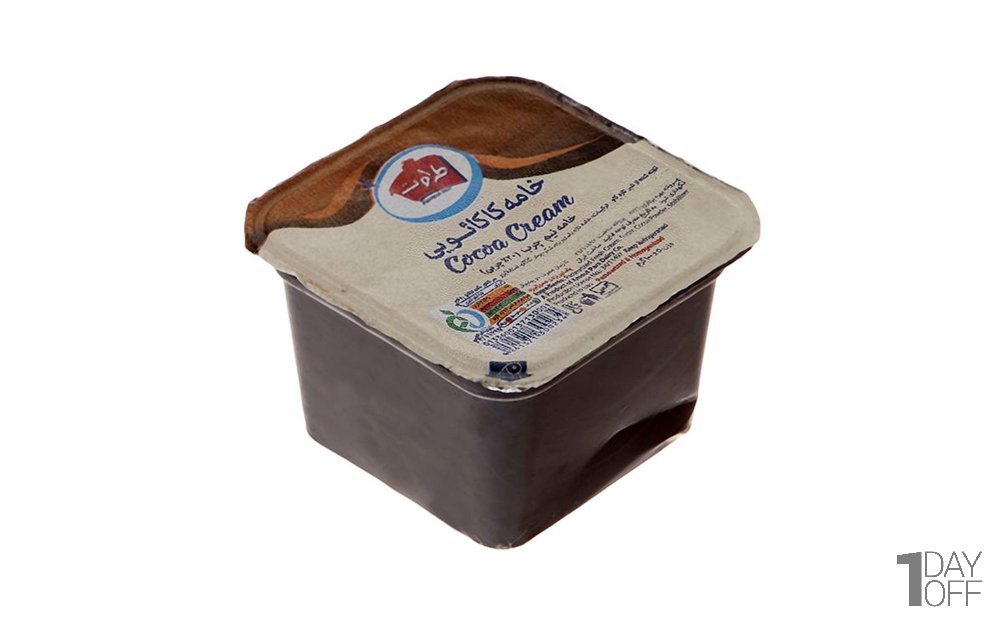 خامه کاکائویی نیم‌چرب طراوت مقدار 100 گرم