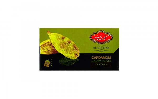 چای سیاه کیسه‌ای با طعم هل گلستان  بسته 25 عددی
