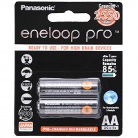 باتری قلمی پاناسونیک (Panasonic) نوع قابل شارژ  رنگ مشکی