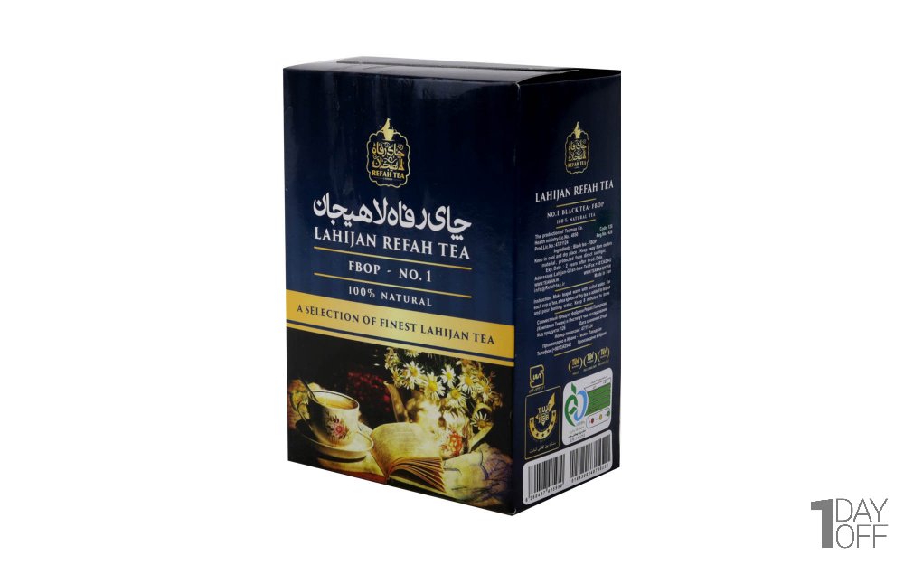 چای سیاه ممتاز رفاه لاهیجان مقدار 350 گرم 