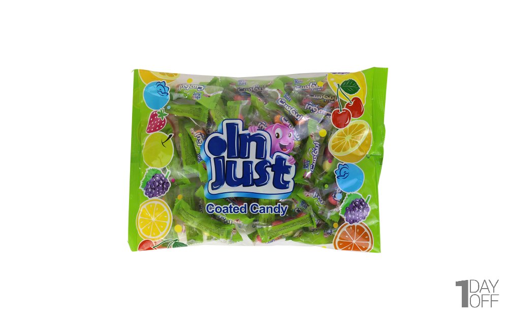 تافی روکش‌دار coated candy اینجاست مقدار 400 گرم