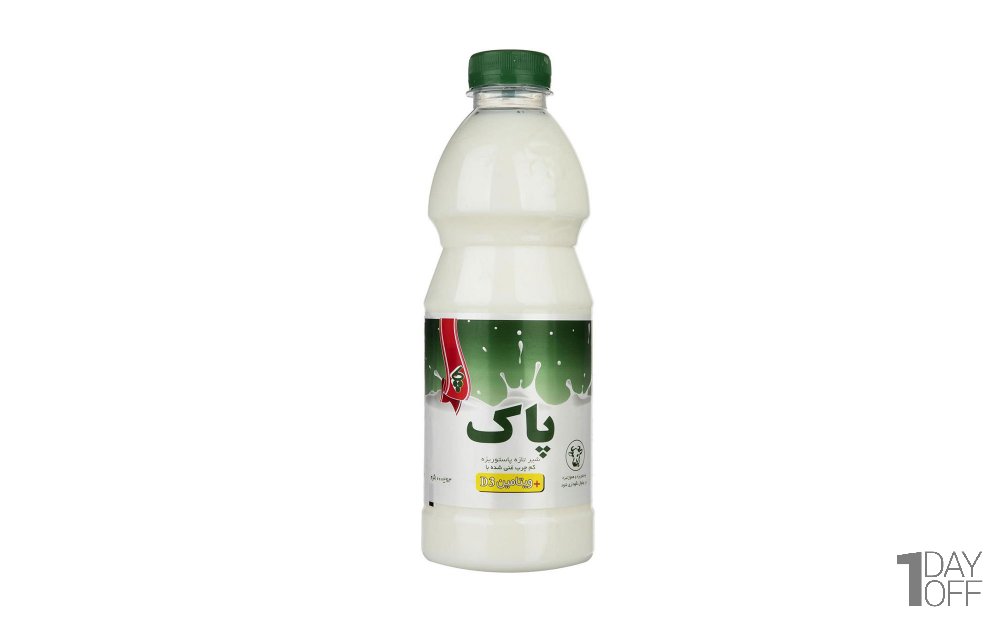  شیر کم‌چرب غنی‌شده با ویتامین D3 پاک مقدار 1 لیتر