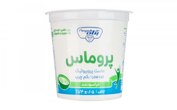 ماست پروبیوتیک کم‌چرب پروماس پگاه مقدار 900 گرم
