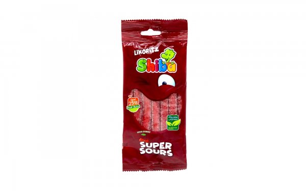 پاستیل super sours شیبا مقدار 90 گرم 