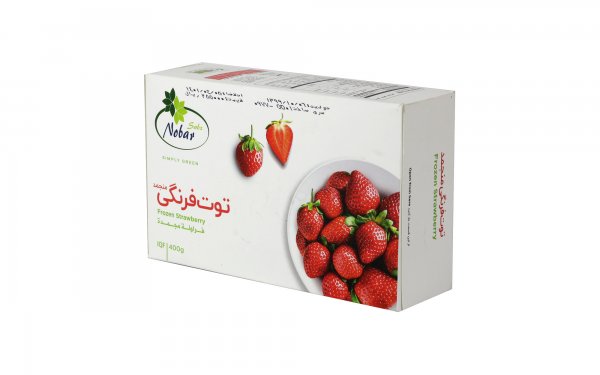 توت‌فرنگی منجمد نوبر سبز مقدار 400 گرم 