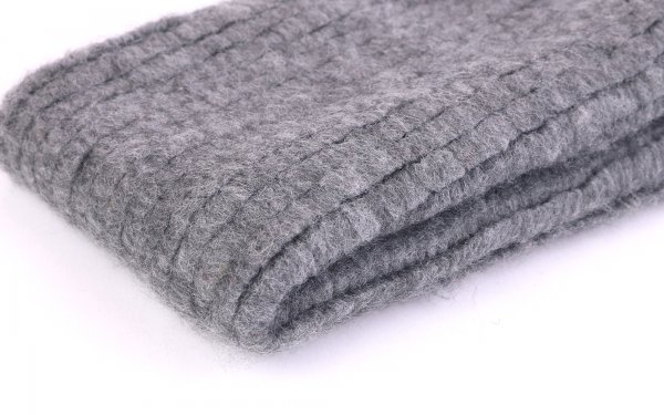 هدبند پشمی رنگ طوسی 57x11 سانتی‌متر