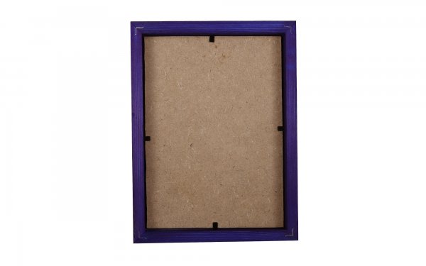قاب عکس چوبی دست ساز ابعاد 15x20 سانتی‌متر رنگ بنفش