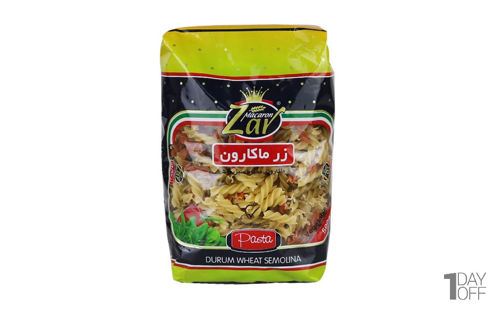 پاستا سبزیجات فرمی پیکولی زر ماکارون مقدار 500 گرم