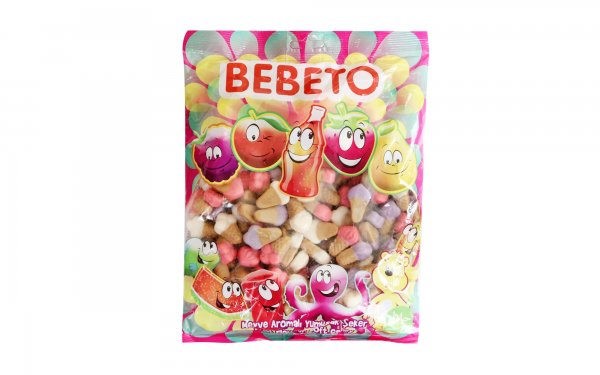  پاستیل میوه ای ببتو (BEBETO) مدل بستنی مقدار 1 کیلوگرم
