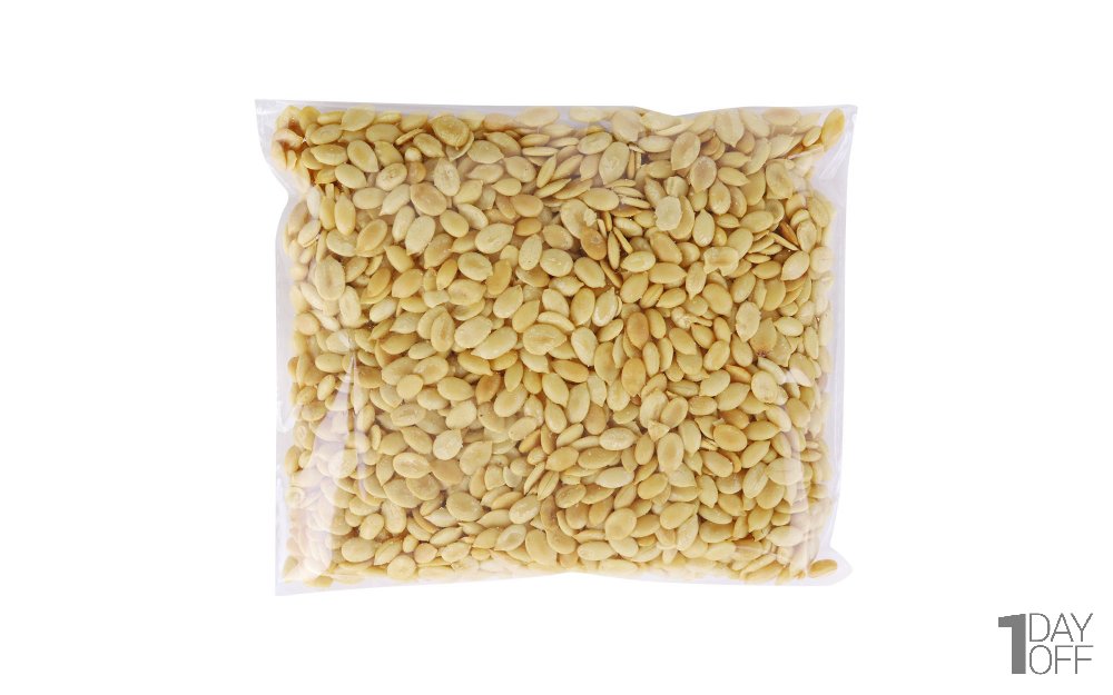 مغز تخمه هندوانه بوداده نمکی مقدار 150 گرم