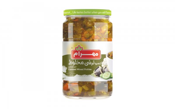 کنسرو ترشی مخلوط 660 گرمی مهرام