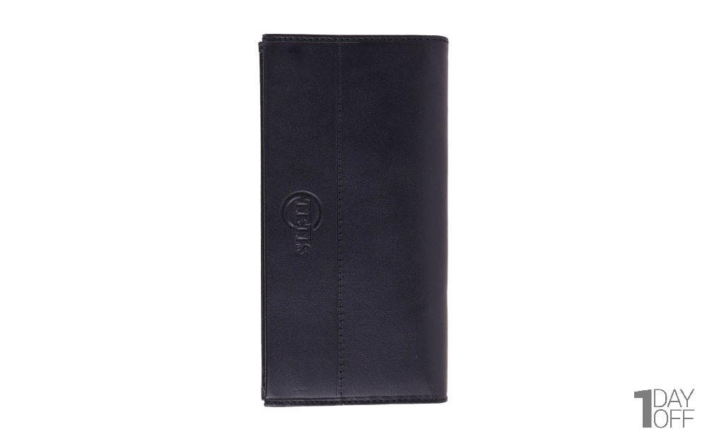 کیف پول چرم مشکی تتیس (TETIS) کد 00112