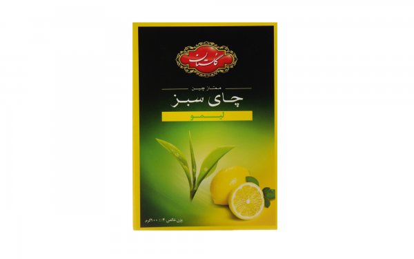 چای سبز با طعم لیمو گلستان مقدار 100 گرم