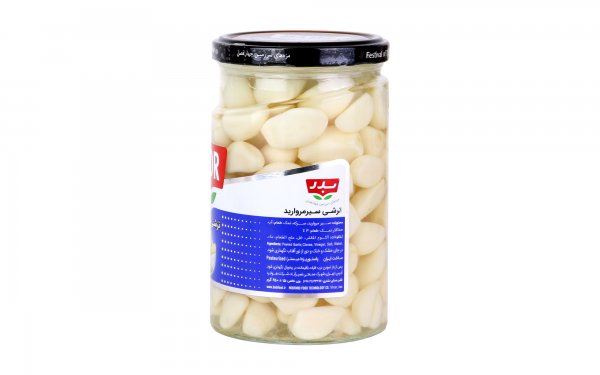 ترشی سیر مروارید بدر مقدار 650 گرم