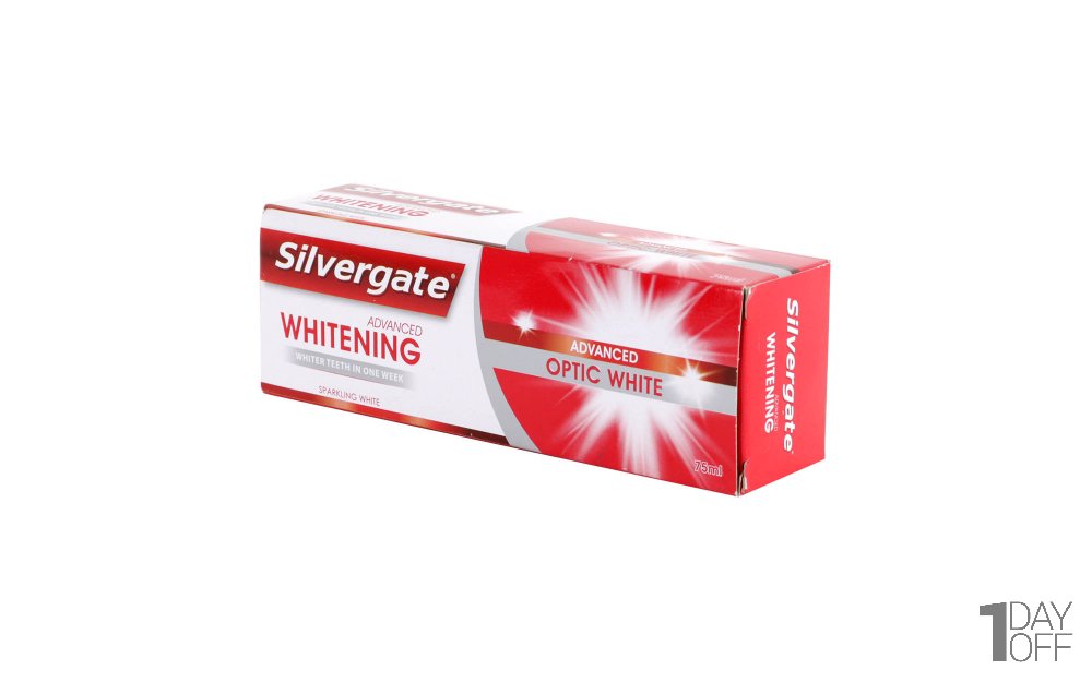 خمیردندان سیلور گیت مدل OPTIC WHIT مقدار 75 میلی‌لیتر