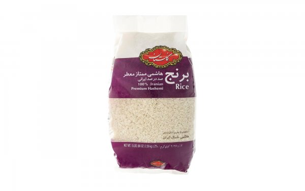 برنج هاشمی ممتاز معطر صددرصد ایرانی گلستان مقدار 2.26 کیلوگرم