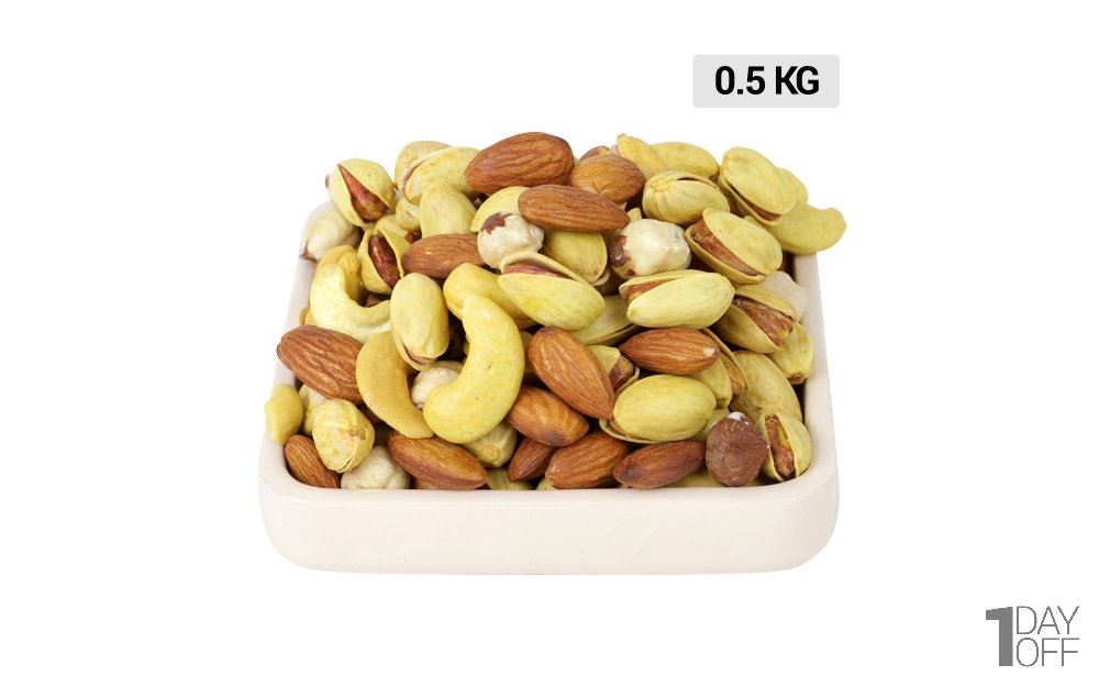 آجیل 4 مغز اقتصادی - بسته 500 گرمی