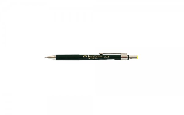  مداد نوکی 0.35 میلی‌متری فابر کاستل (Faber Castell) مدل Tk Fine رنگ سبز تیره با در زرد 