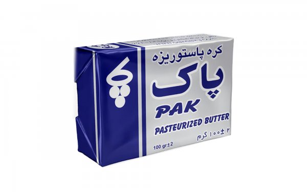 کره پاستوریزه پاک مقدار 100 گرم