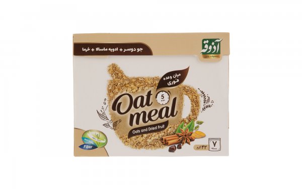 اوتمیل جو دوسر به همراه ادویه ماسلا و خرما آذوقه بسته 7 عددی 