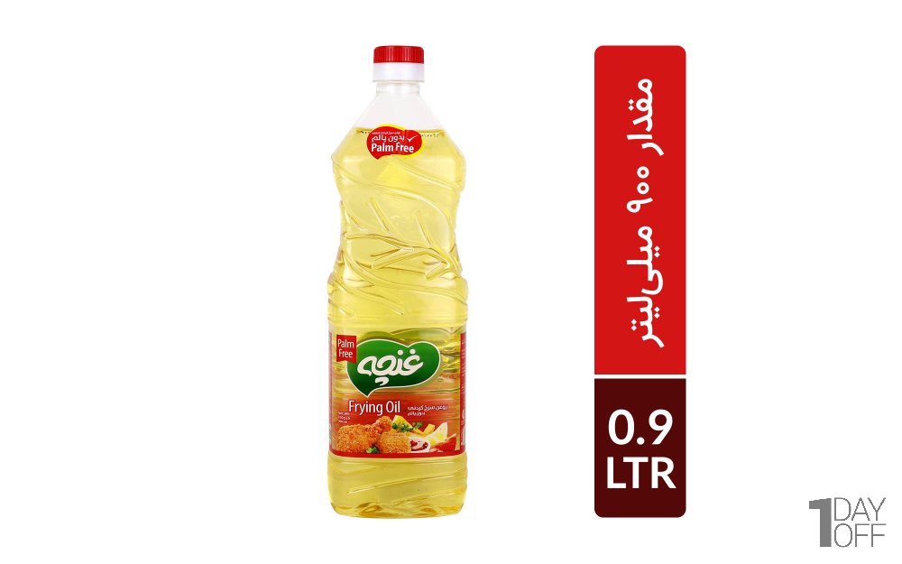 روغن سرخ‌کردنی بدون پالم غنچه مقدار 900 میلی‌لیتر