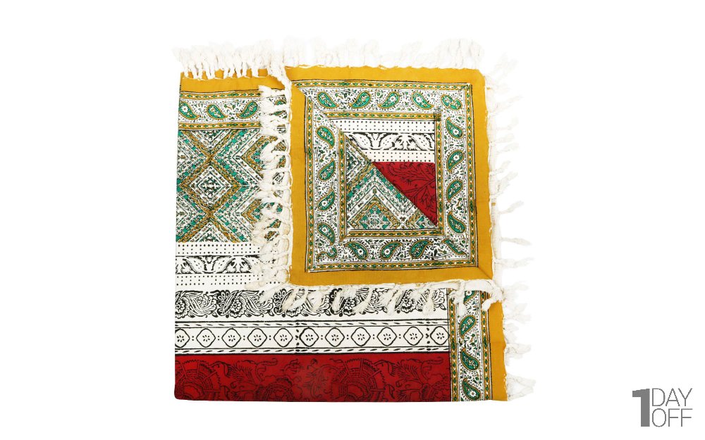 سفره قلمکار مدرن کد 001 سایز 100x100 سانتی‎‌متر