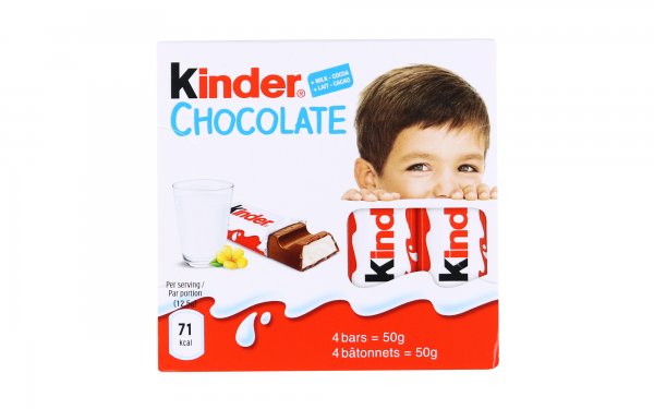 شکلات شیری 4 تکه کیندر (Kinder) مقدار 50 گرم