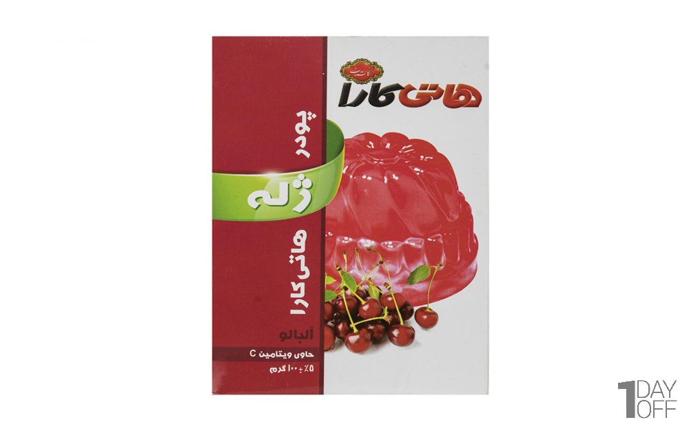پودر ژله آلبالو هاتی‌کارا گلستان مقدار 100 گرم