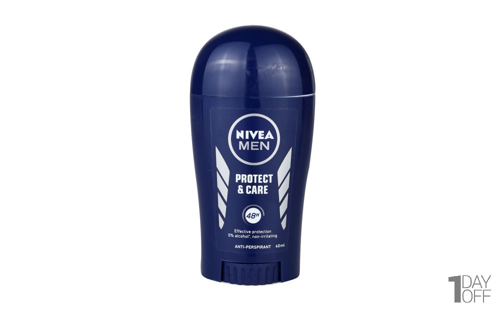 استیک ضدتعریق صابونی مردانه مدل (Protect & Care) نیوآ (Nivea) مقدار 40 میلی‌لیتر