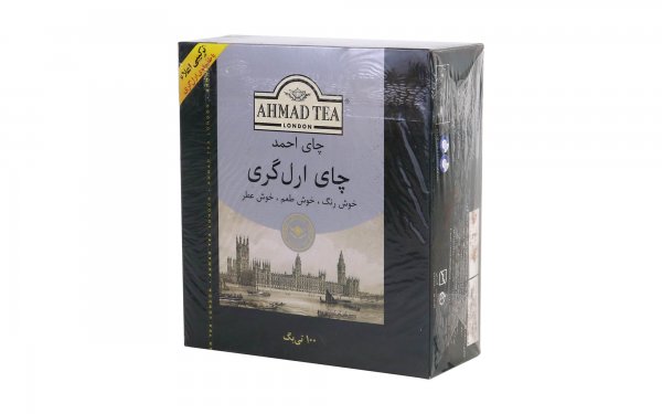 چای کیسه‌ای ارل‌گری احمد بسته 100 عددی 