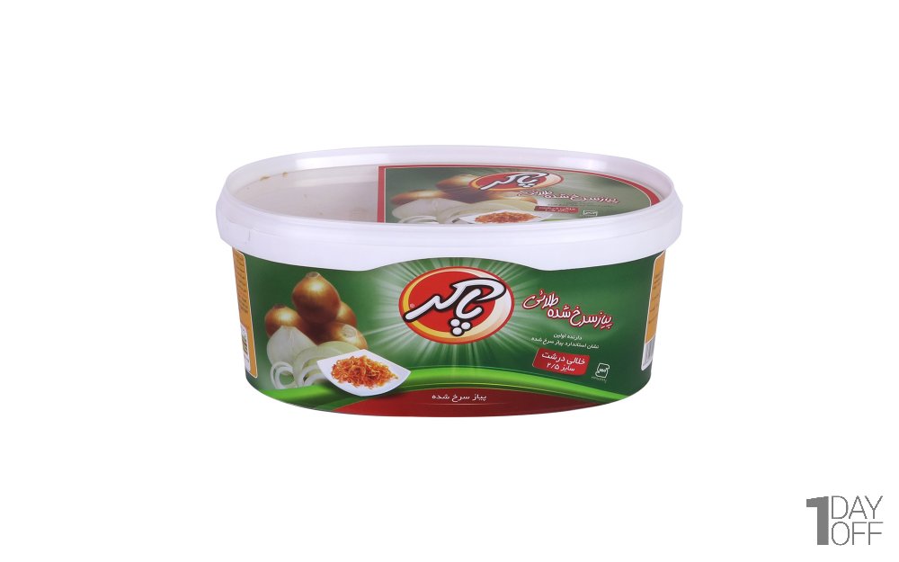 پیاز سرخ‌شده طلایی خلالی درشت پاکر مقدار 250 گرم