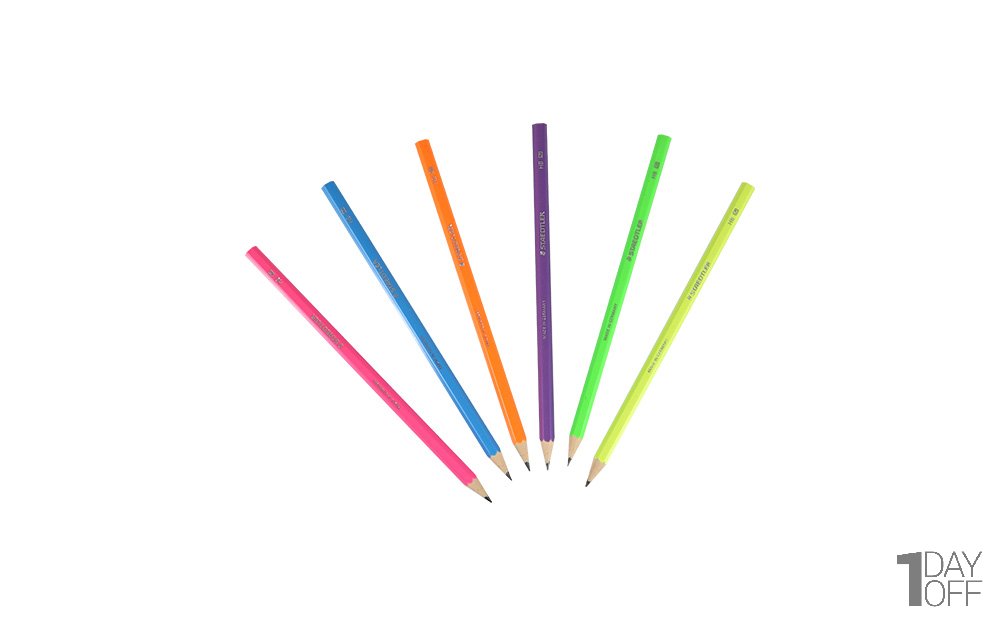 مداد مشکی استدلر (Staedtler)  نوع HB جنس وپکس 