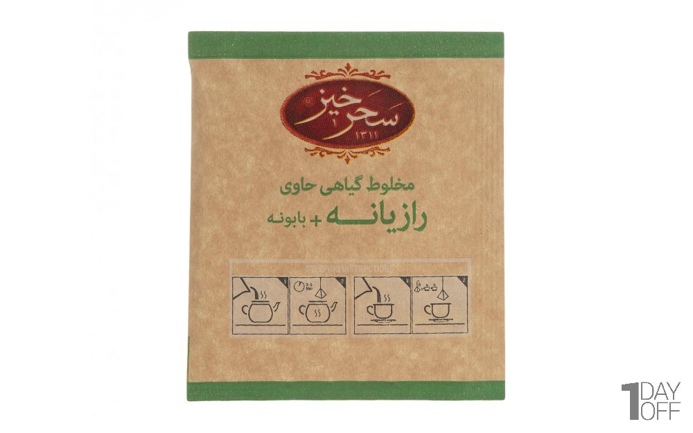 دمنوش رازیانه بابونه سحرخیز بسته 12 عددی
