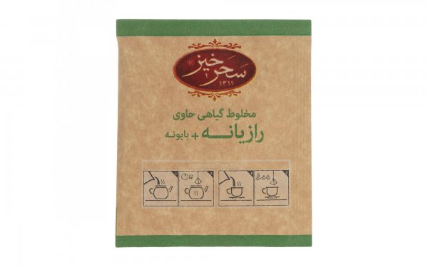 دمنوش رازیانه بابونه سحرخیز بسته 12 عددی