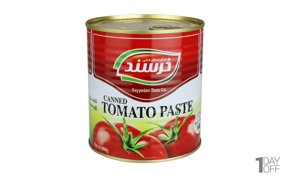 رب گوجه‌فرنگی خرسند مقدار 800 گرم