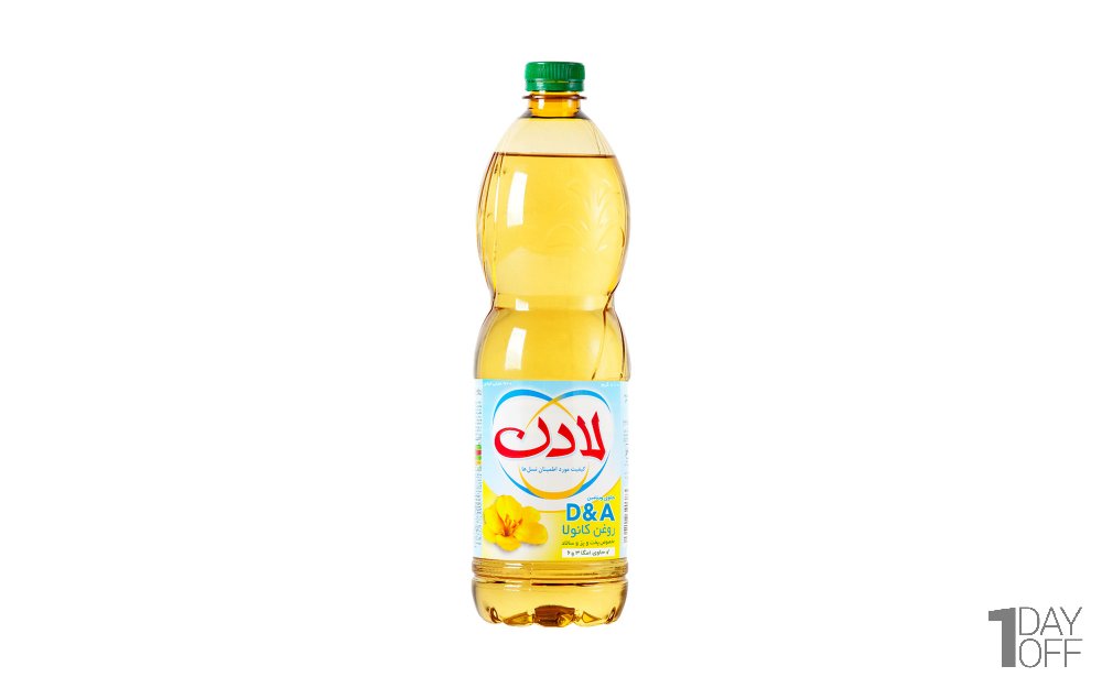 روغن کانولا لادن حاوی ویتامین D و A مقدار 900 میلی‌لیتر