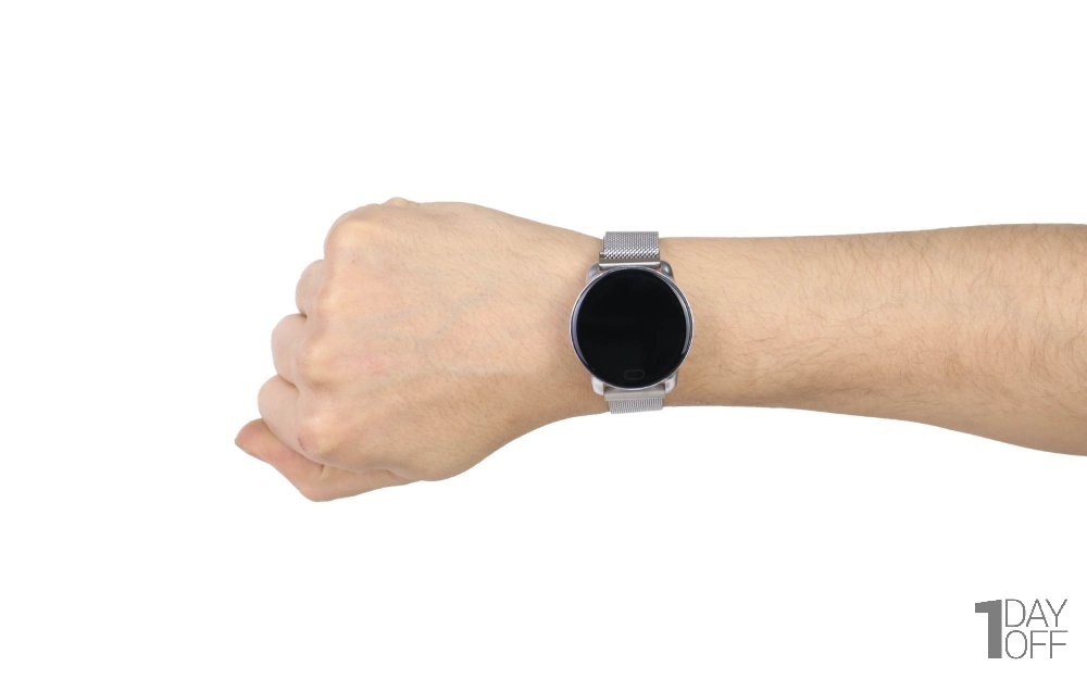 ساعت هوشمند رنگ نقره‌ای مدل K9