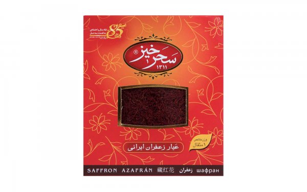 زعفران سرگل کادویی سحرخیز مقدار 1 مثقال (4.608 گرم)