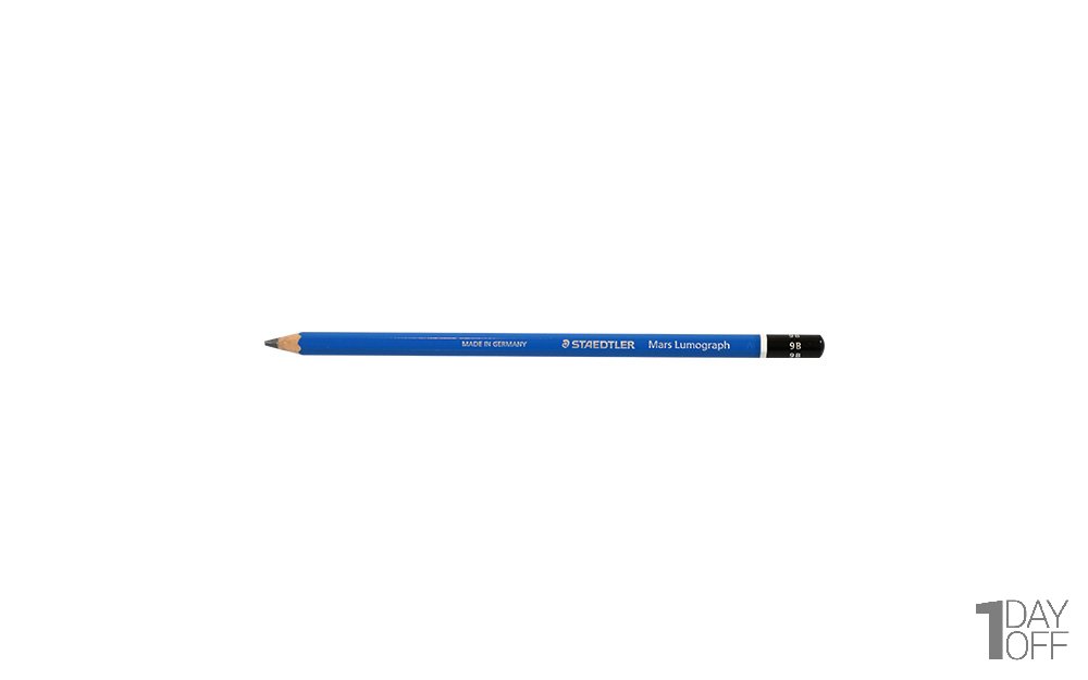 مداد مشکی طراحی استدلر (Staedtler) مدل Mars Lumograph نوع 9B