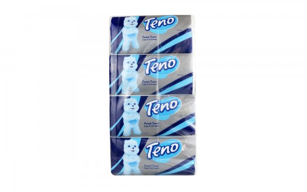 دستمال کاغذی اقتصادی 250 برگ دولایه تنو بسته 8 عددی 