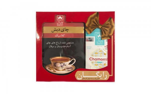 چای کلاسیک دبش مقدار 500 گرم / دمنوش کیسه‌ای بابونه دبش بسته 25 عددی