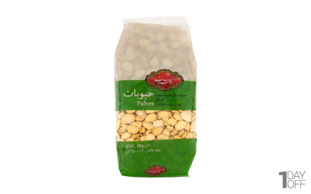 لپه باقلا گلستان مقدار 450 گرم