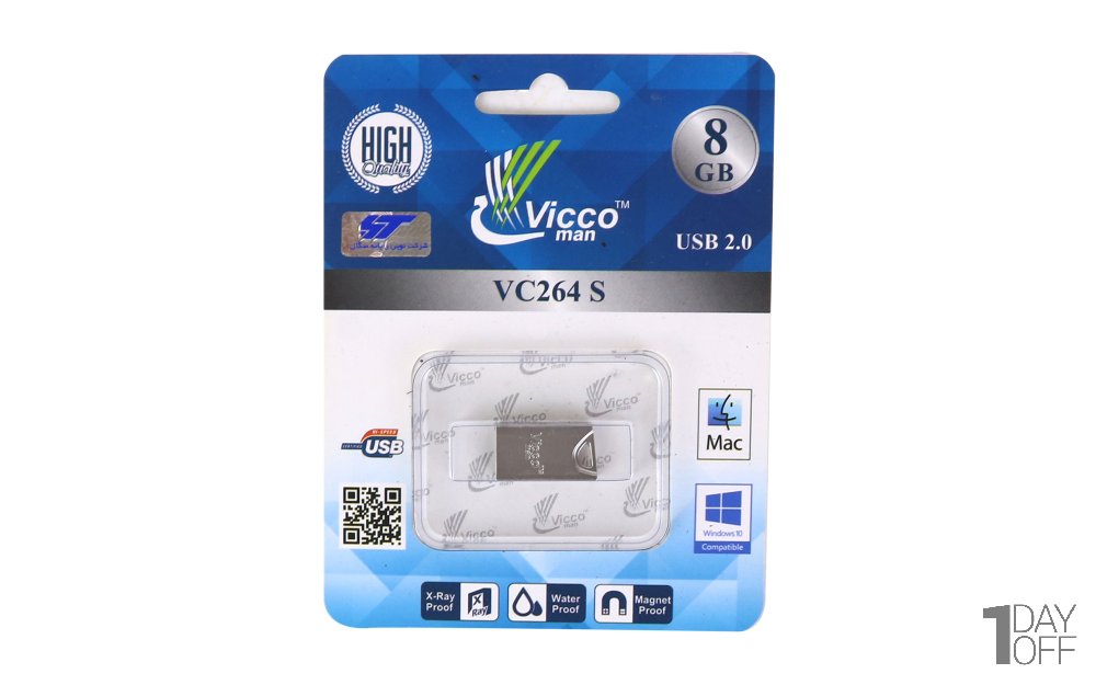 فلش مموری 8 گیگابایت ویکومن (Vicco Man) مدل VC264S