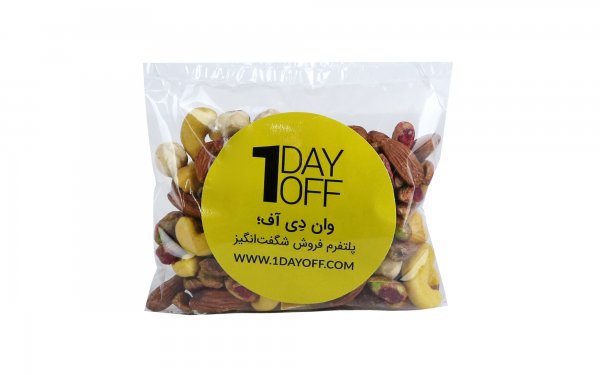 آجیل 4 مغز لوکس بدون پوست مقدار 150 گرم