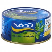 کنسرو ماهی تن در روغن زیتون تحفه 180 گرم