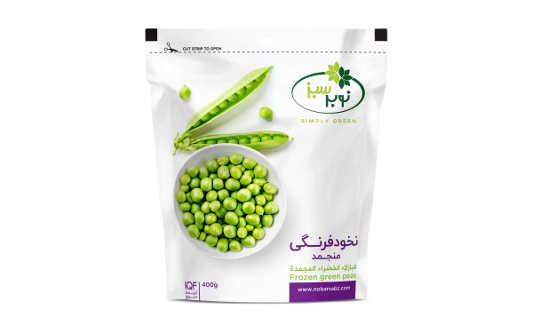 نخود‌فرنگی منجمد نوبر سبز مقدار 400 گرم